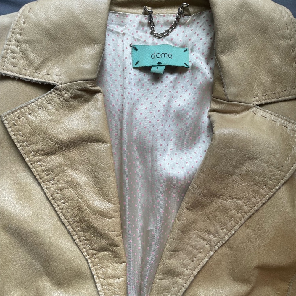 Doma blazer style leather jacket
